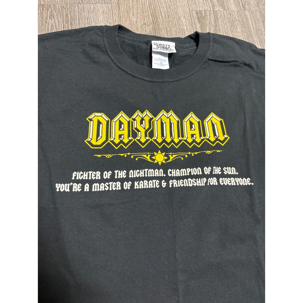 Always Sunny in Philadelphia Dayman T-Shirt Mens XXL Black Graphic Tee